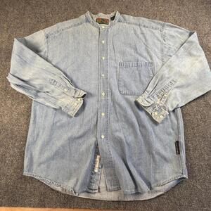 Structure Men's Light Blue Denim Shirt Jacket Size Large #1453